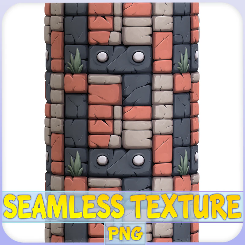 Struttura senza giunte della parete stilizzata CG Textures .c4d .max .obj .3ds .fbx .stl .blend 