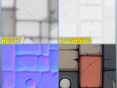Stylized Wall Seamless Texture CG Textures