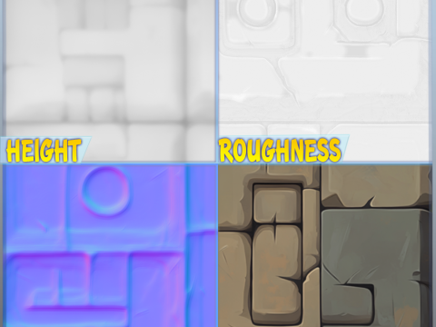 Stylized Wall Seamless Texture CG Textures
