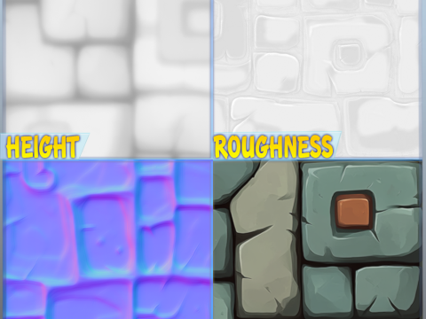 Stylized Wall Seamless Texture Texturas CG