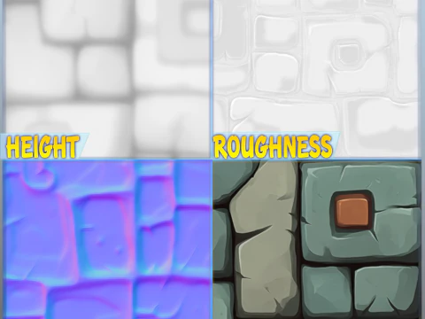 Stylized Wall Seamless Texture CG Textures