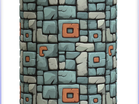 Stylized Wall Seamless Texture Texturas CG