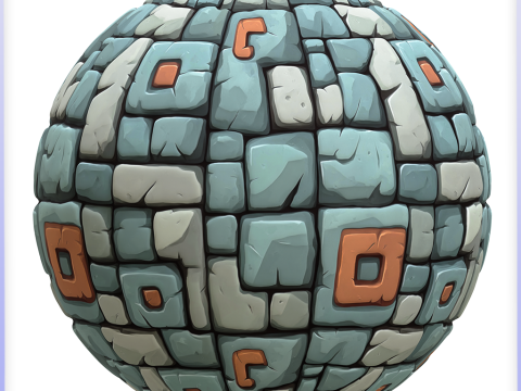 Stylized Wall Seamless Texture Texturas CG