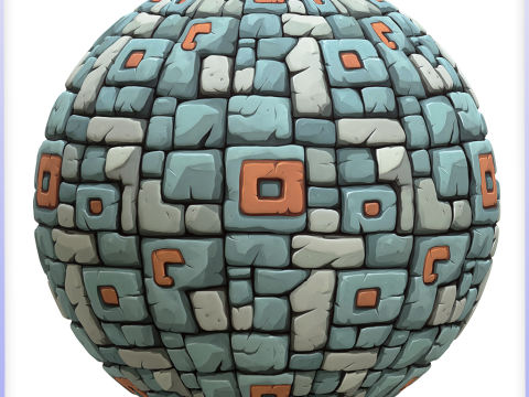 Stylized Wall Seamless Texture Texturas CG