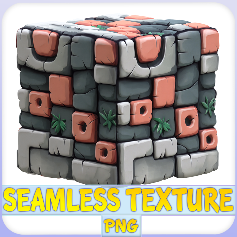 Stylized Wall Seamless Texture Texturas CG .c4d .max .obj .3ds .fbx .stl .blend 