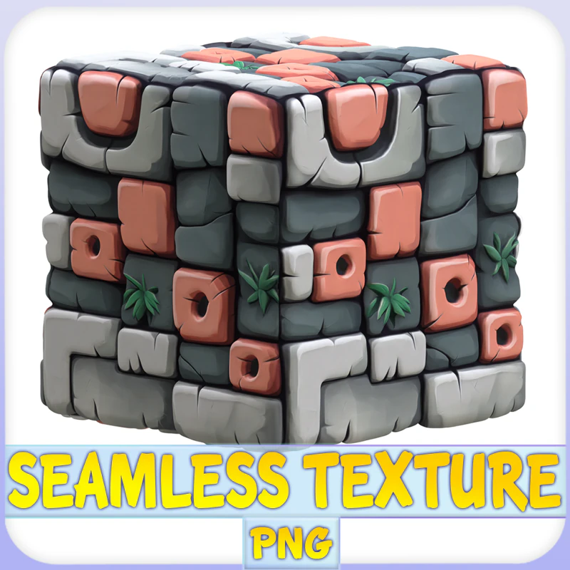 Stylized Wall Seamless Texture CG Textures .c4d .max .obj .3ds .fbx .stl .blend