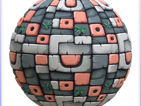 Stylized Wall Seamless Texture Texturas CG