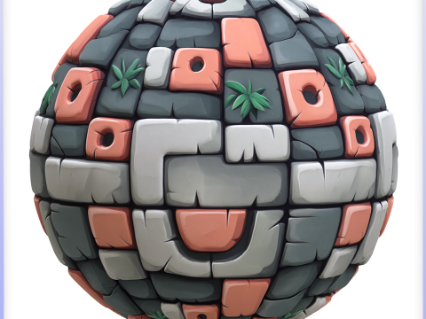 Stylized Wall Seamless Texture Texturas CG