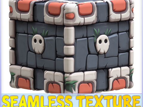 Stylized Wall Seamless Texture CG 텍스쳐