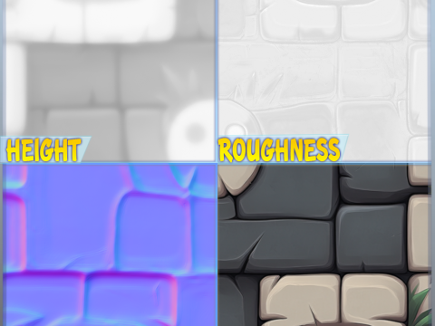 Stylized Wall Seamless Texture CG Текстури