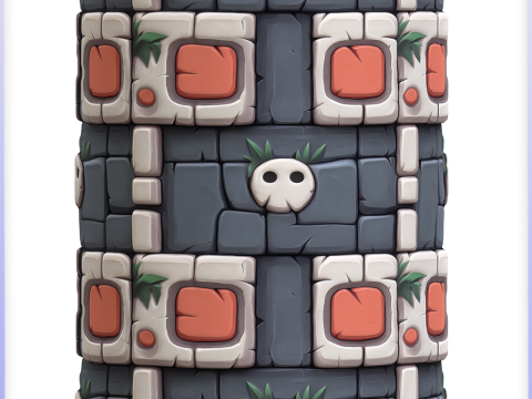 Stylized Wall Seamless Texture CG Текстури