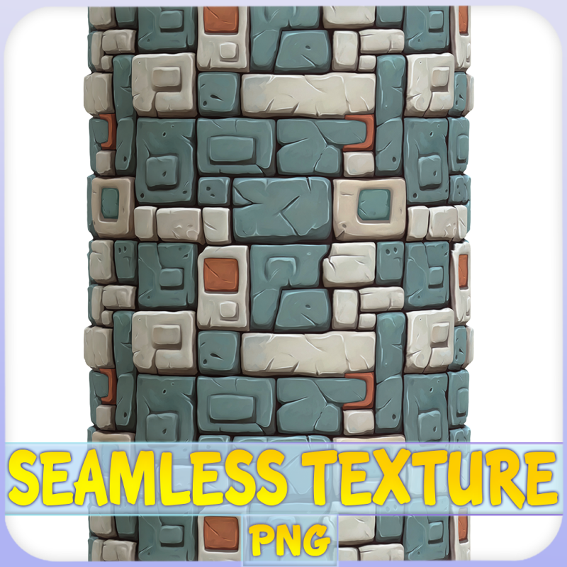 Stylized Wall Seamless Texture CG 텍스쳐 .c4d .max .obj .3ds .fbx .stl .blend