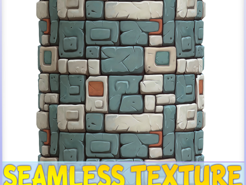 Stylized Wall Seamless Texture CG Textures