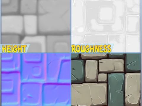 Stylized Wall Seamless Texture CG Textures