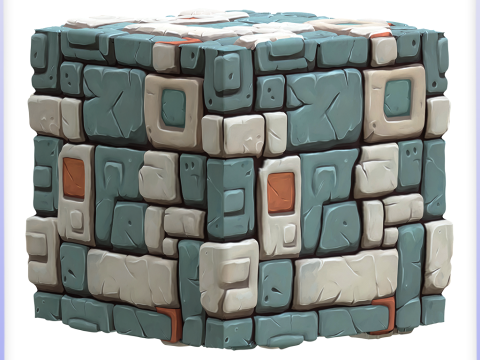 Stylized Wall Seamless Texture CG 텍스쳐