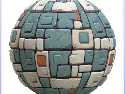 Stylized Wall Seamless Texture CG 텍스쳐