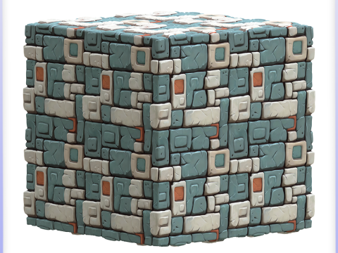 Stylized Wall Seamless Texture CG 텍스쳐