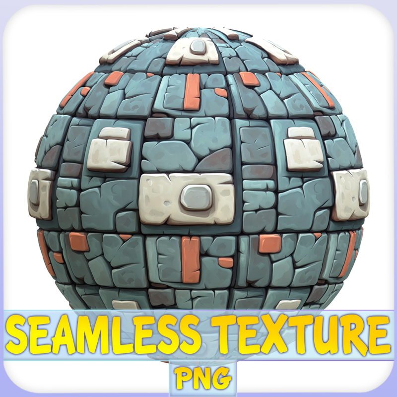 Stylized Wall Seamless Texture Tekstur CG .c4d .max .obj .3ds .fbx .stl .blend 