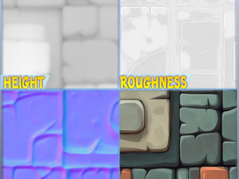 Stylized Wall Seamless Texture CG Textures
