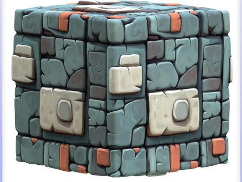 Stylized Wall Seamless Texture Tekstur CG