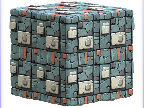 Stylized Wall Seamless Texture Tekstur CG