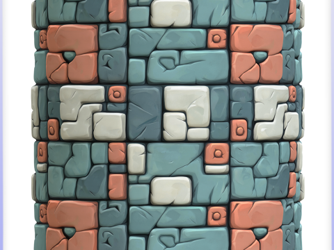 Stylized Wall Seamless Texture CG Textures