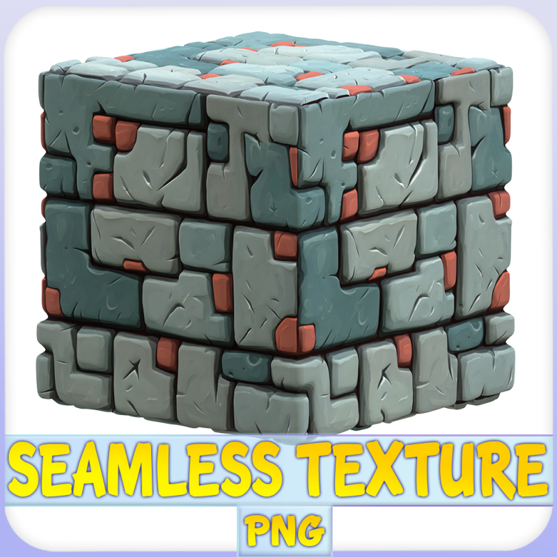 Stylized Wall Seamless Texture CG Текстури .c4d .max .obj .3ds .fbx .stl .blend