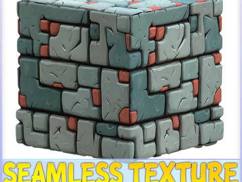 Textura sem costura de parede estilizada Texturas CG