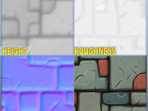 Stylized Wall Seamless Texture CG Текстури