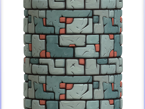 Stylized Wall Seamless Texture CG Текстури