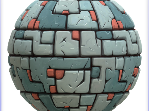 Stylized Wall Seamless Texture CG Текстури