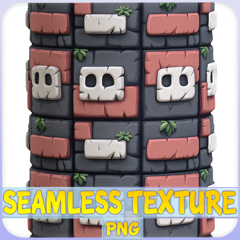 Stylized Wall Seamless Texture CG Textures .c4d .max .obj .3ds .fbx .stl .blend 