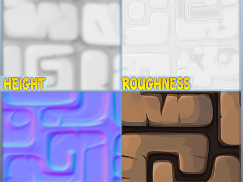 Stylized Wall Seamless Texture CG Texturen