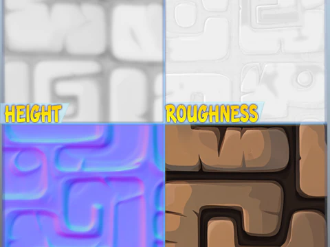 Stylized Wall Seamless Texture CG Textures
