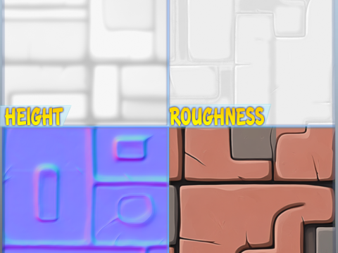 Stylized Wall Seamless Texture CG Texturen