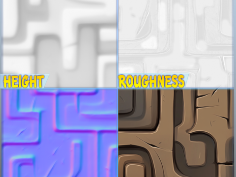 Stylized Wall Seamless Texture CG 텍스쳐