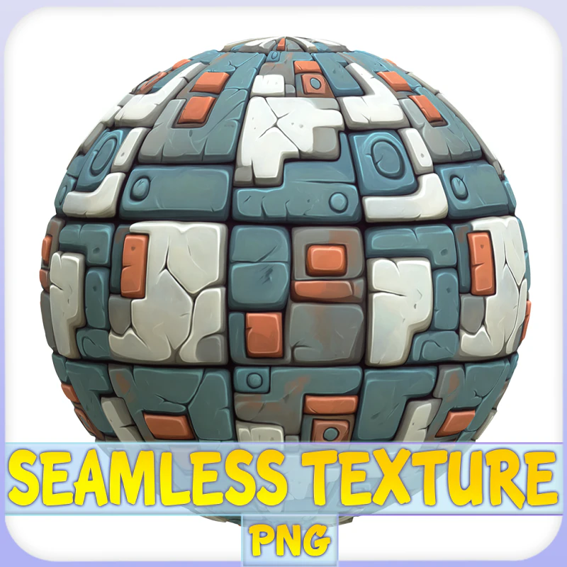 Stylized Wall Seamless Texture CG Textures .c4d .max .obj .3ds .fbx .stl .blend 