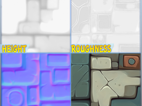Stylized Wall Seamless Texture CG Textures