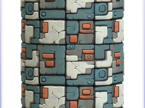 Stylized Wall Seamless Texture CG Textures