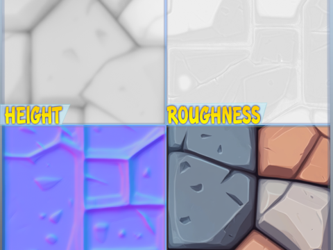 Stylized Wall Seamless Texture CG Текстури