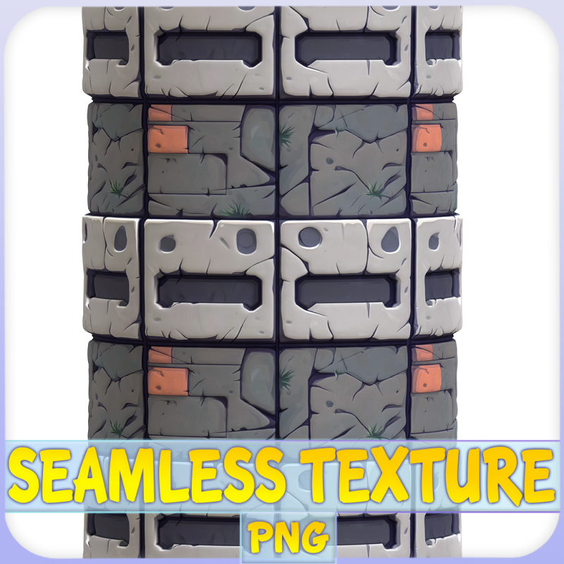 Stylized Wall Seamless Texture CG 纹理 .c4d .max .obj .3ds .fbx .stl .blend 