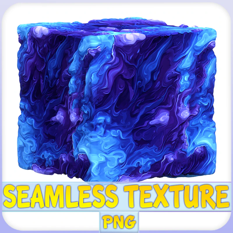 Stylized Water Seamless Texture CG Textures .c4d .max .obj .3ds .fbx .stl .blend