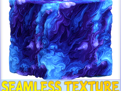 Stylized Water Seamless Texture Texturas CG