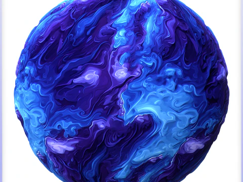 Stylized Water Seamless Texture CG Textures