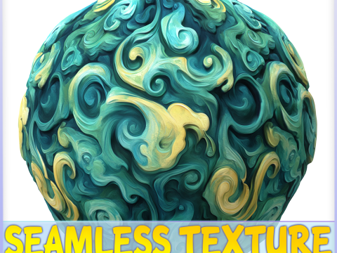 Stylized Water Seamless Texture CG Текстури