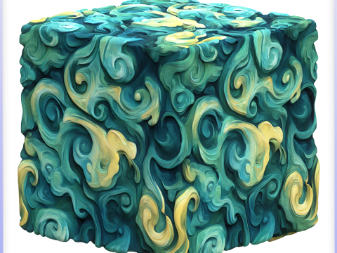 Stylized Water Seamless Texture Texturas CG