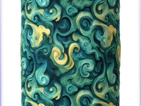 Stylized Water Seamless Texture Texturas CG