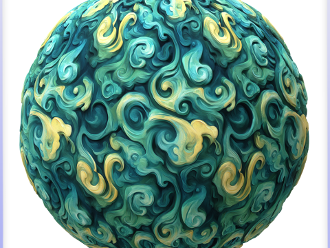 Stylized Water Seamless Texture Texturas CG