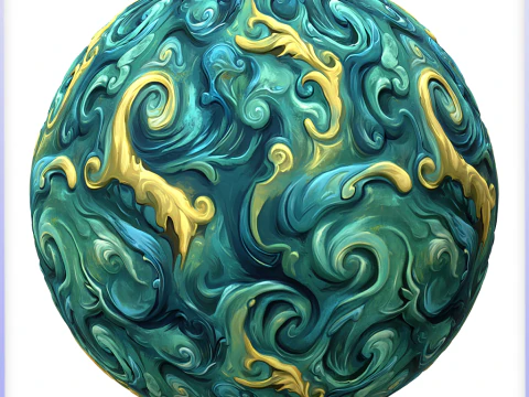 Stylized Water Seamless Texture CG Textures