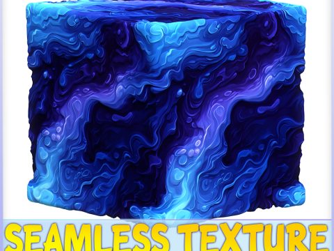 Stylized Water Seamless Texture Texturas CG